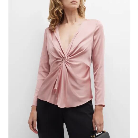 Donna Karen Empire twist top in silver. New without tag size XL. - Picture 7 of 7